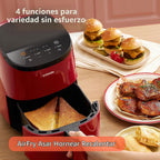 Cosori Lite - Freidora de aire pequeña de 2.1 cuartos de galón, revestimiento de cerámica, 4 en 1, 97% menos de aceite