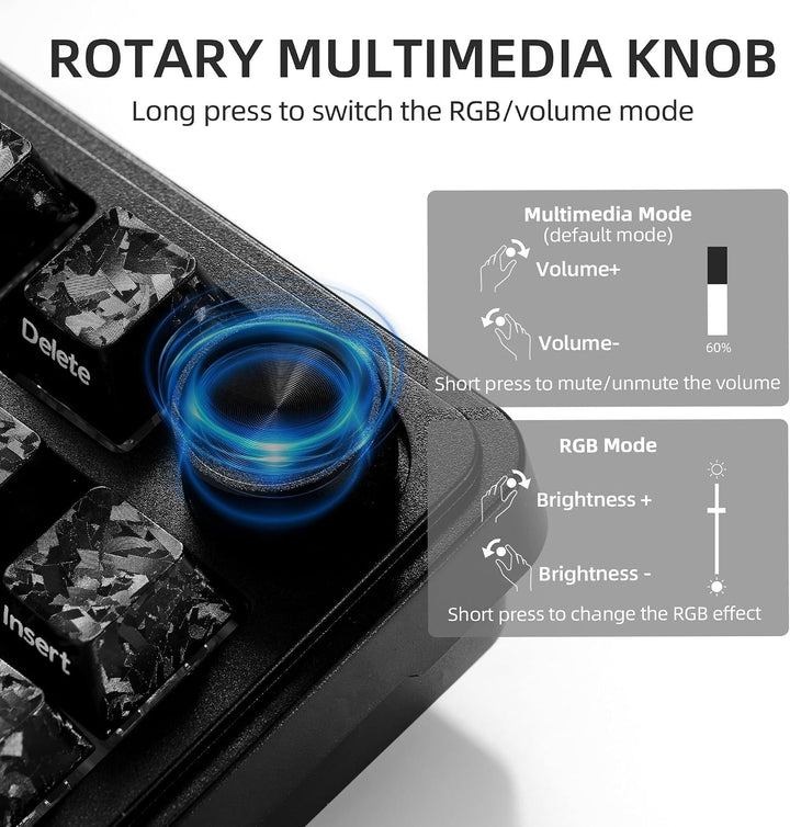 HITIME x XVX M75 75% Teclado mecánico inalámbrico para juegos, BT5....