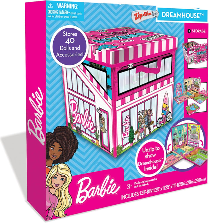 Caja ZipBin con cierres para guardar hasta 40 Barbies; se puede uti...