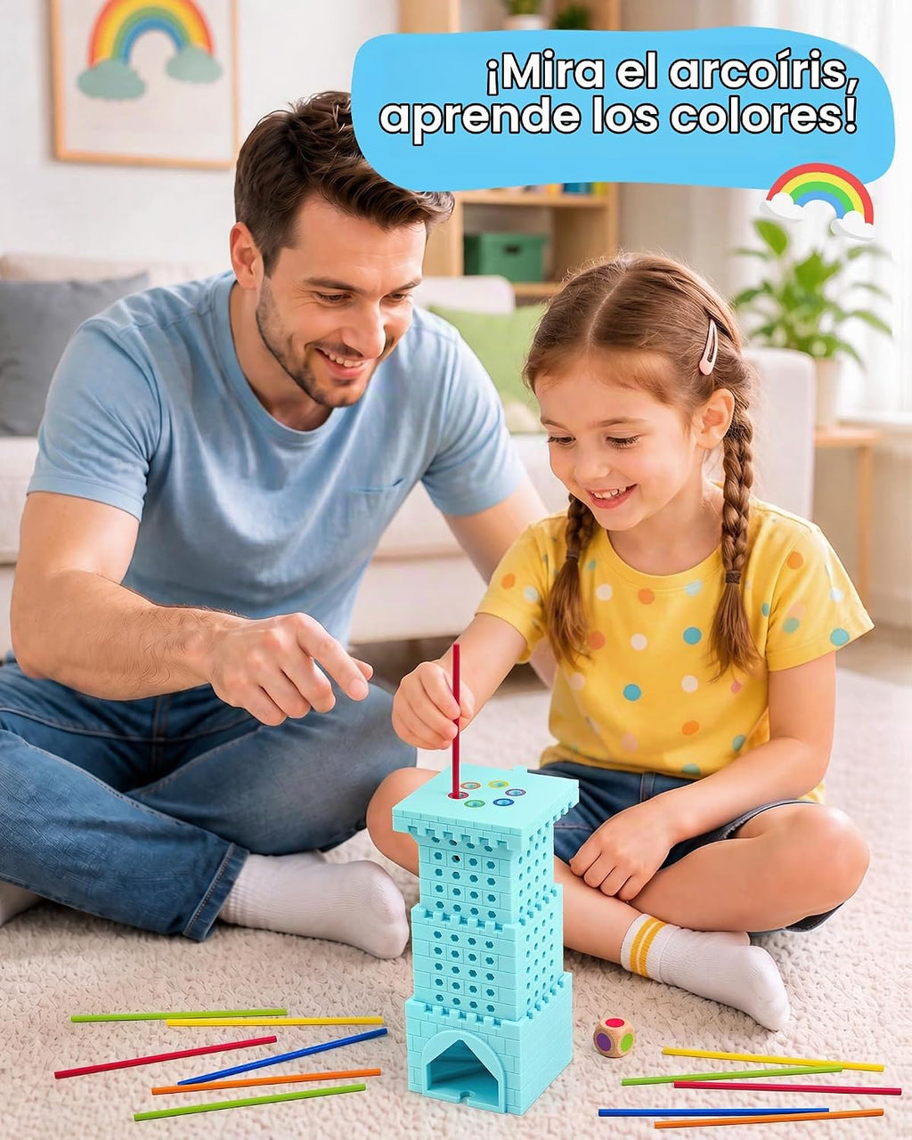Juego de bola de caída, juego de mesa Montessori para niños de 4 a 6 años, juguete educativo preescolar para 3, 4, 5, 6 años, juego de palos de madera, juguete de habilidades motoras finas, juego de