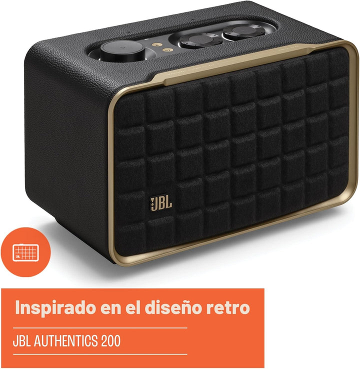 JBL Authentics 200 - Altavoz inteligente de estilo retro para el ho...