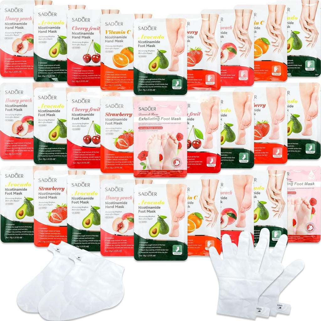 24 unidades de mascarillas de mano de belleza de frutas a granel