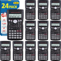 24 Pack Calculadoras Científicas en Bulk, Pantalla Grande de 2 Líneas, 240 Funciones, Calculadoras Científicas para Estudiantes, Calculadora de Fracciones de Álgebra/Matemáticas para Secundaria y Universidad