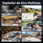 Foretoo Plumero de aire comprimido, pantalla LED súper potente de 130000 rpm, plumero de aire eléctrico con tiempo de funcionamiento prolongado, soplador de aire recargable para el hogar, cámara