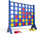 EastPoint - Juego de césped Connect 4 de gran tamaño, color azul, 42 piezas