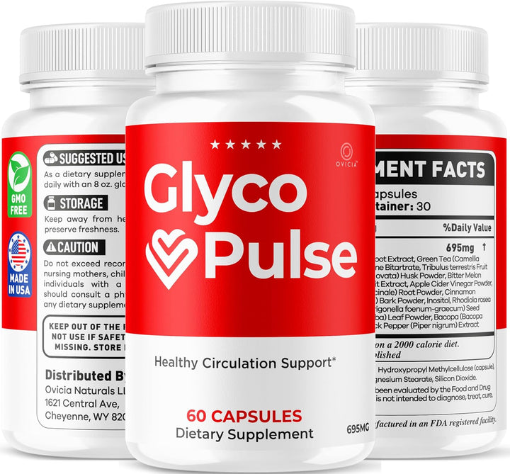 (Paquete de 3) Cápsulas Glyco Pulse - Píldoras oficiales GlycoPulse...