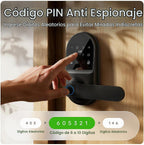 Leydebong Cerradura de puerta con teclado inteligente con manija, cerradura
