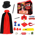 Kit de magia para niños | Juego de trucos de magia para niños de 6 8 10 12 años | Disfraz de mago para juego de simulación con guía fácil de seguir e instrucciones en video incluidas