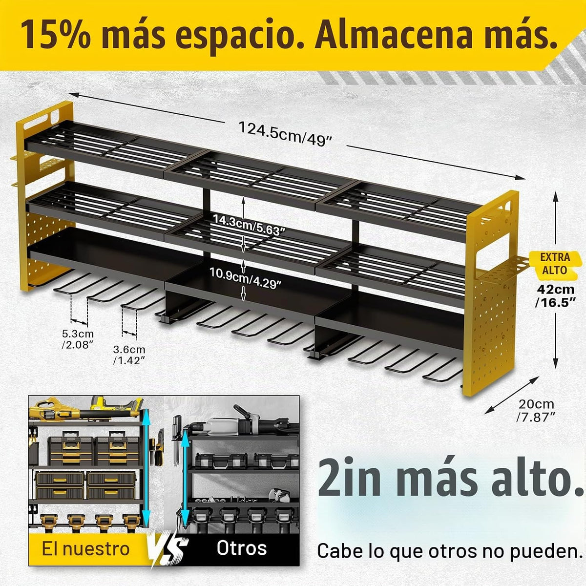 Organizador de herramientas eléctricas grande de 49 pulgadas