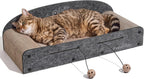 FUKUMARU Cama rascador grande para gatos, sofá rascador para gatos de 26