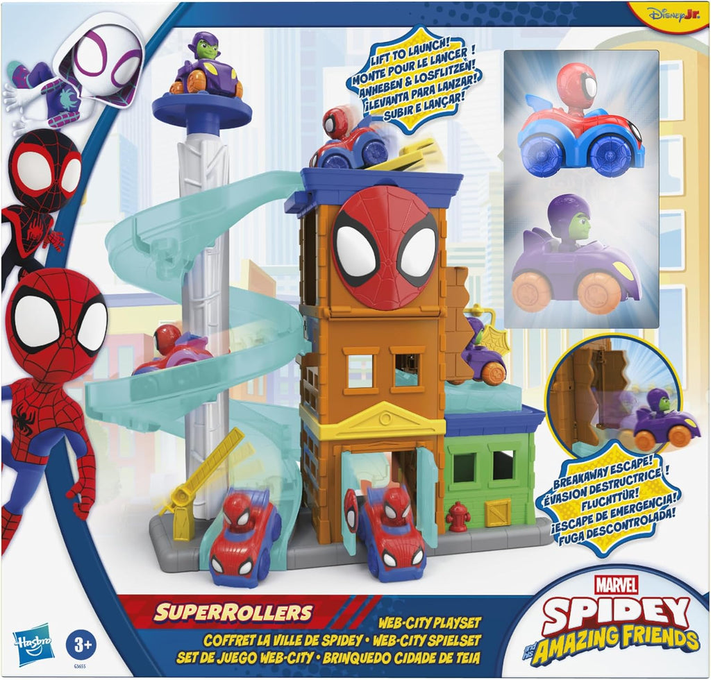 Marvel SuperRollers Web-City Playset
