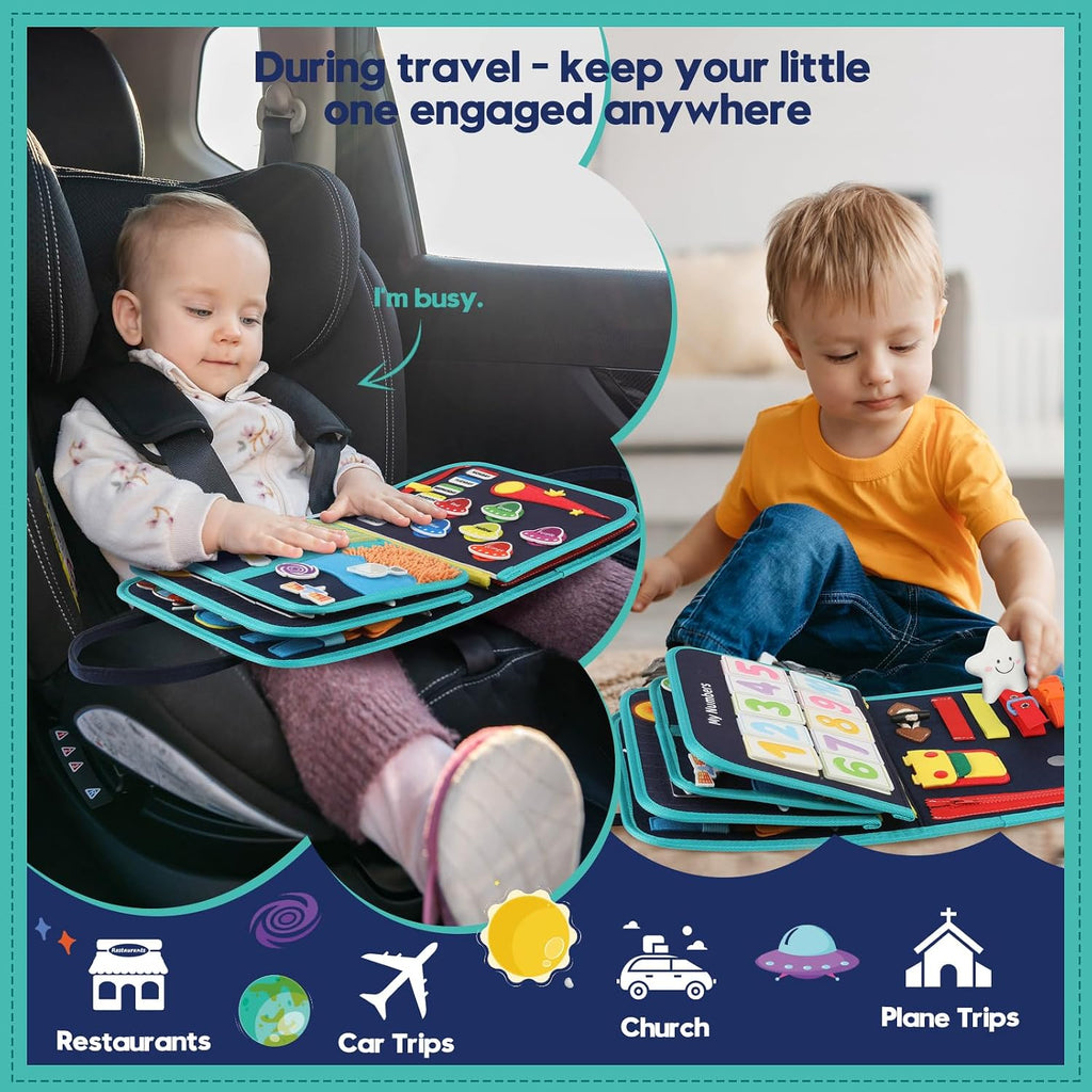 Tabla de actividades sensoriales para niños pequeños, Space