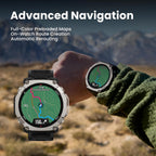 Amazfit Reloj inteligente T-Rex Ultra 2, cristal de zafiro AMOLED de 1.5"
