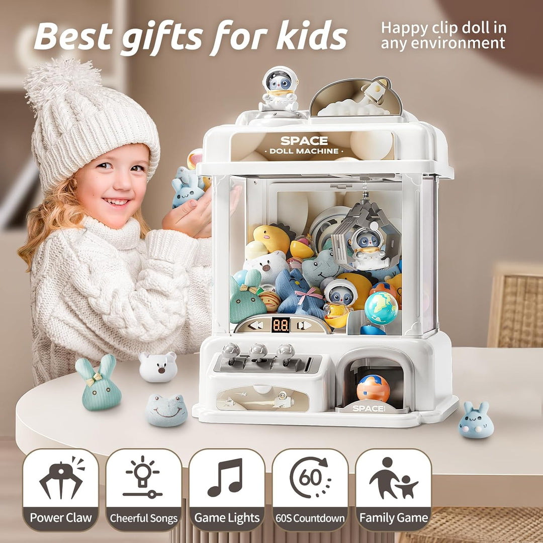 LFACHTER Máquina de garras grande para niños con sonido de luces, m...