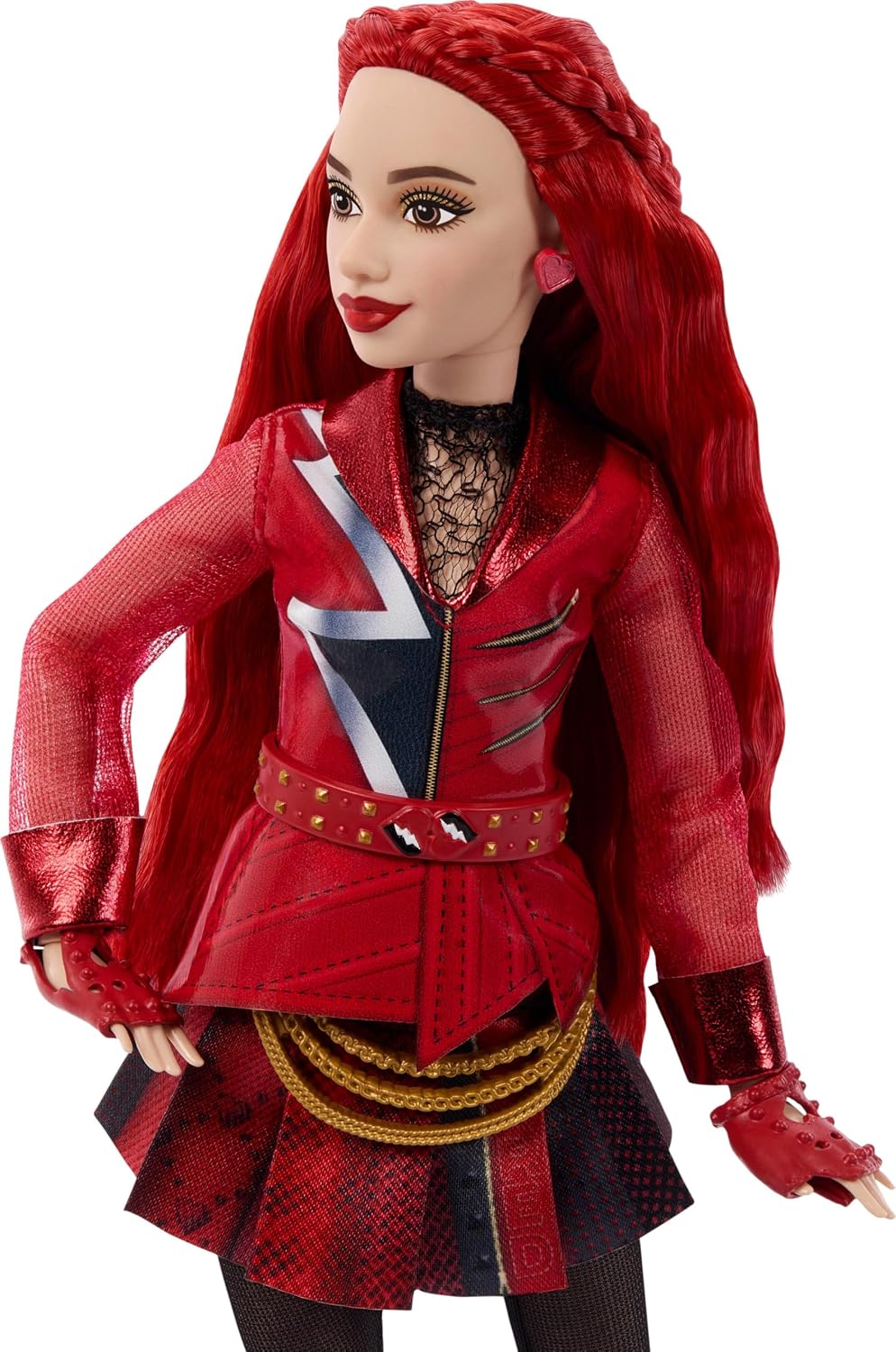Mattel Disney Descendants: Wicked Wonderland, muñeca roja, hija de la reina de corazones, con traje y accesorio extraíbles, inspirado en la película