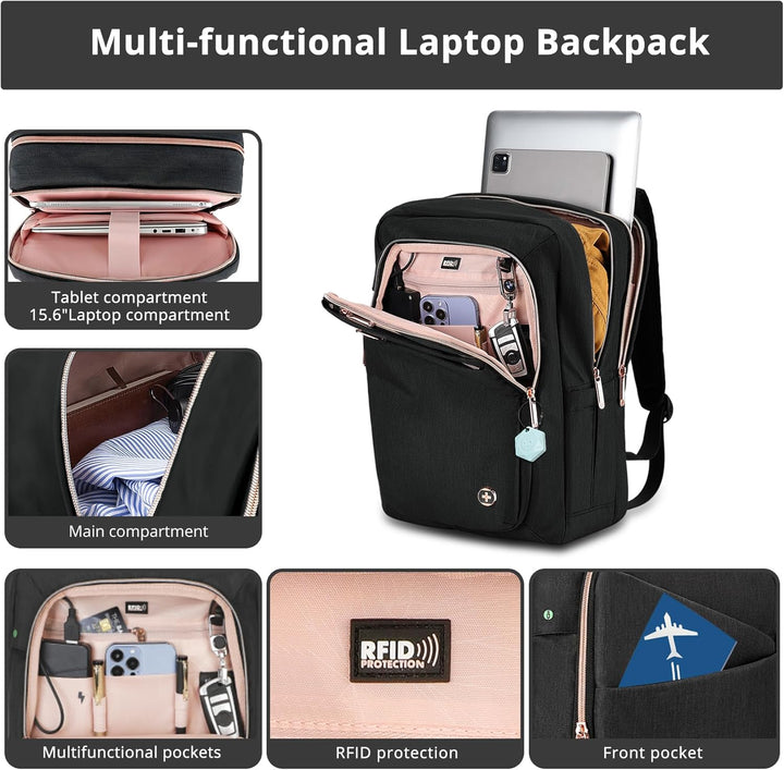 Swissdigital Mochila para computadora portátil de negocios de diseñ...
