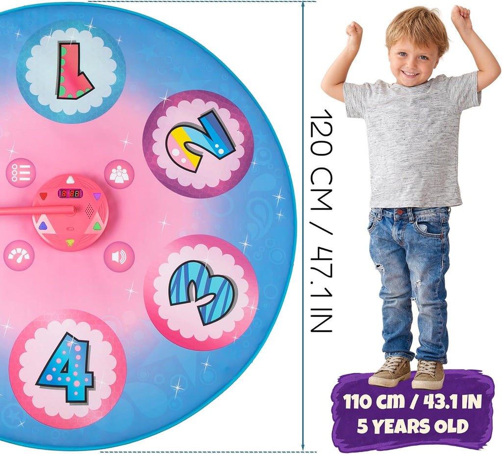 SUNLIN Jump Spinner - Alfombrilla de juego con varilla giratoria