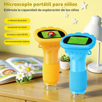 Microscopio portátil Ashfly 1000X para niños, microscopio de bolsillo para fotos y videos, microscopio de bolsillo, pantalla digital de 2 pulgadas 2026 para niños y niñas de 3 a 12 años