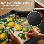 ropoda Alfombrilla enrollable de 1500 piezas de 46" x 26", protector de rompecabezas con 4 bandejas grandes de clasificación y bolsa de almacenamiento de viaje, guardador de rompecabezas enrollable