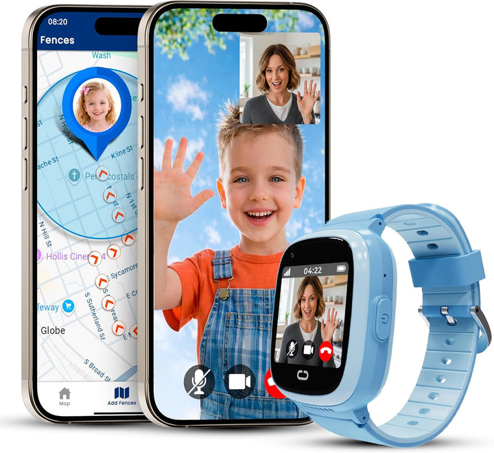 Reloj para niños con rastreador GPS, llamadas bidireccionales, segu...