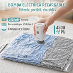 Bolsas de almacenamiento de vacío de bomba inalámbricas recargables