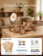 Rompecabezas de madera 3D para adultos Lunar Rover