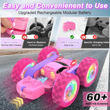 FDCTR Auto a control remoto, autos RC para niñas, rastreador RC de...