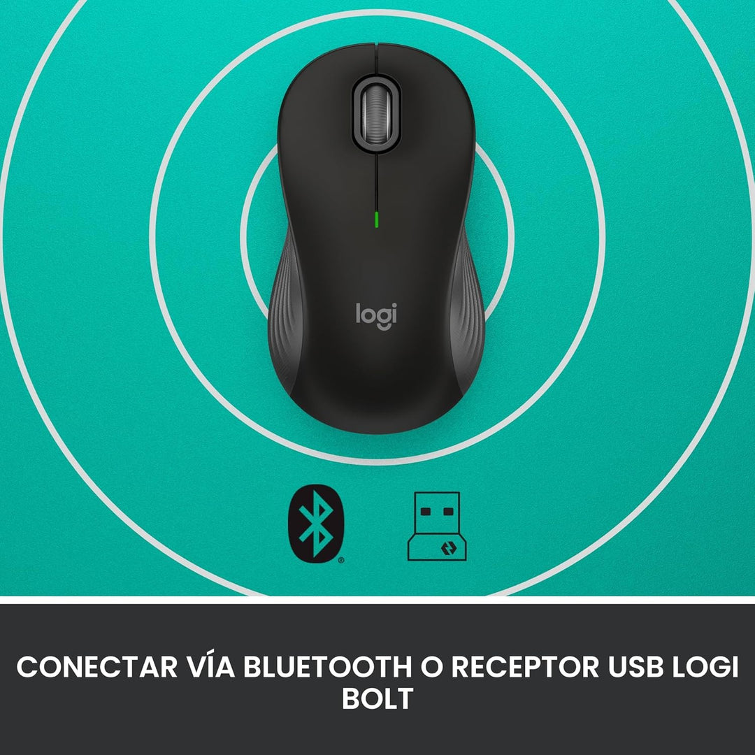 Ratón inalámbrico Logitech Signature M550 - para manos pequeñas a m...