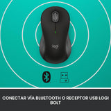 Ratón inalámbrico Logitech Signature M550 - para manos pequeñas a m...
