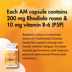 AM PM Multivitamínico – Suplementos de cortisol para mujeres y hombres con L-teanina