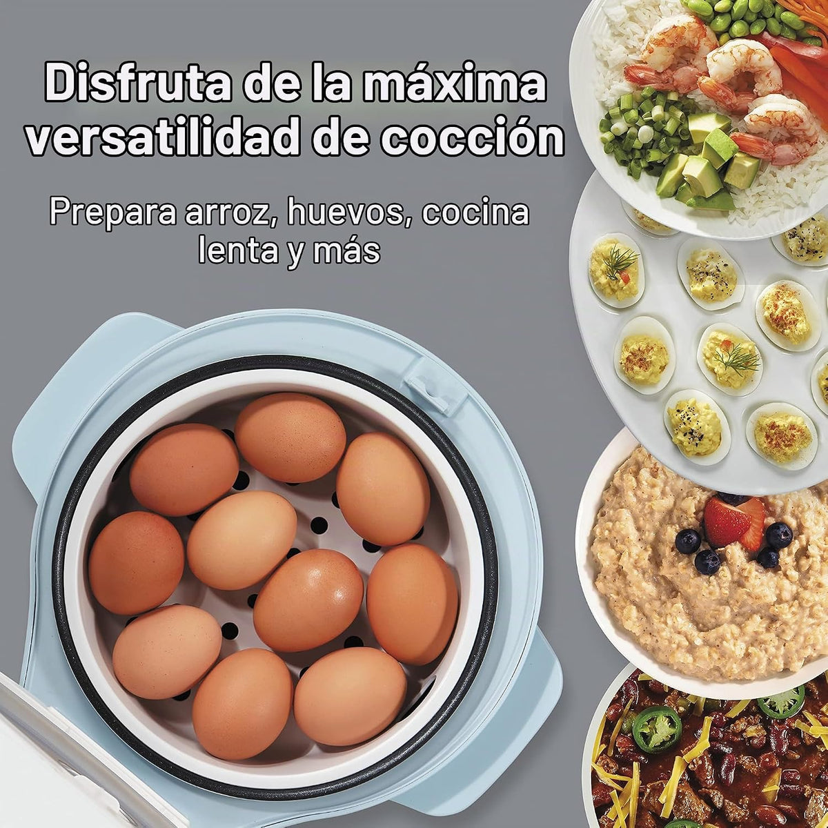 Hamilton Beach Arrocera digital programable y vaporizador de alimentos