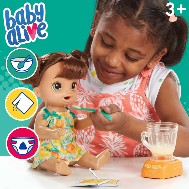 Baby Alive Magical Mixer Muñeca Bebé Tropical Treat con Accesorios...