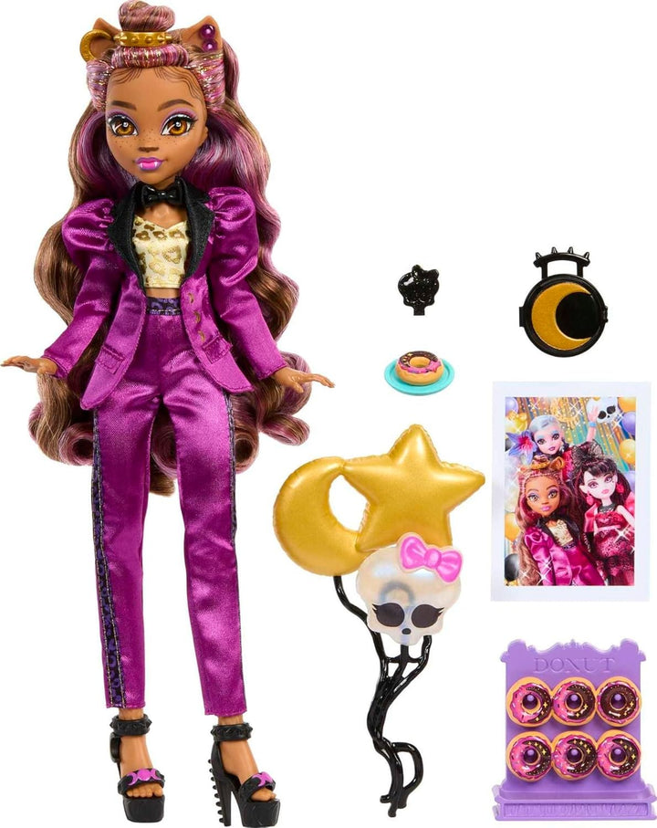 Muñeca Monster High, Clawdeen Wolf en estilo de fiesta de bola de m...