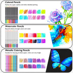 Soucolor Kit de dibujo de 76 piezas de suministros de arte, juego de