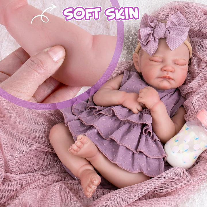 Aori Muñecas Reborn de Bebé Niña Realistas - Muñeca Recién Nacida R...