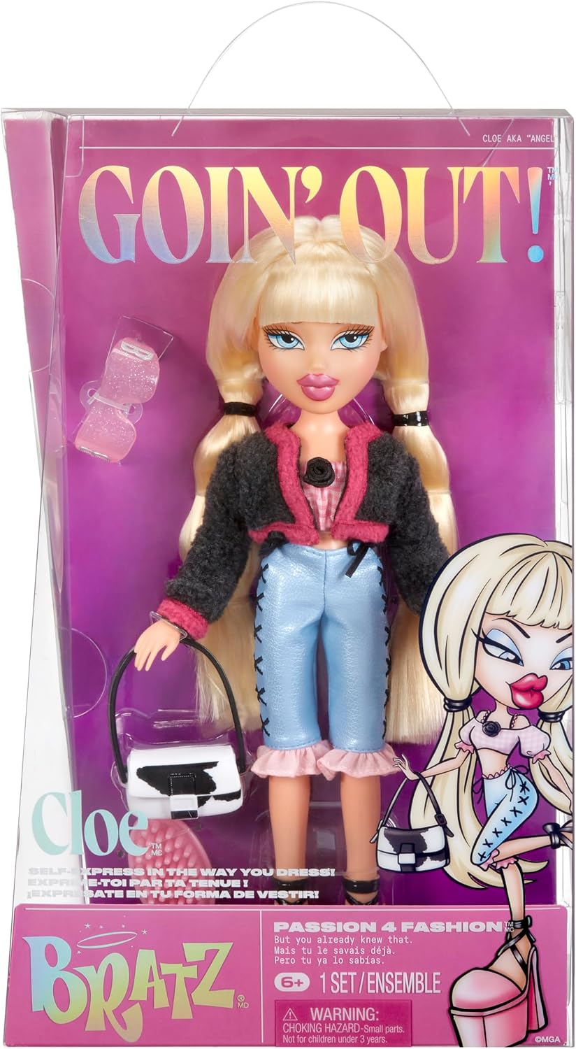 Bratz Goin' Out! Muñeca de moda Cloe con accesorios