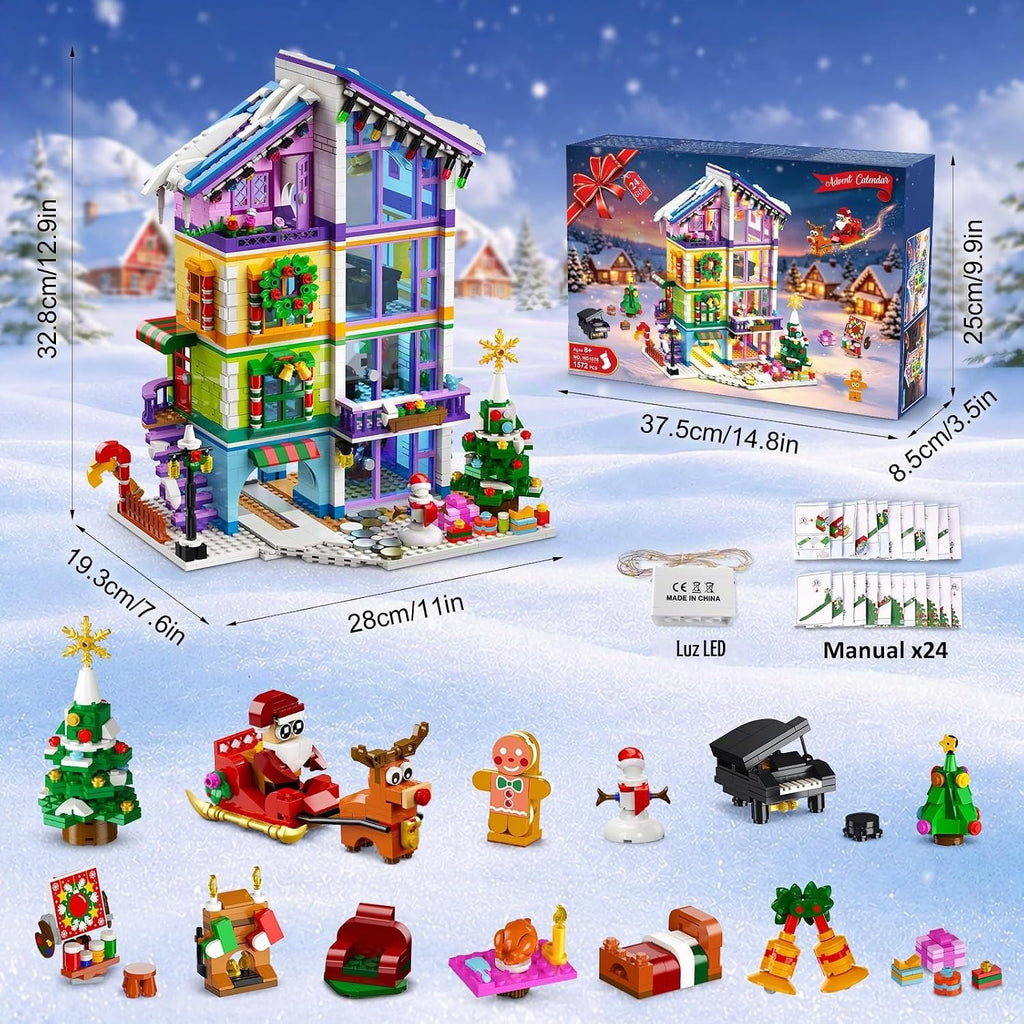 HOGOKIDS Calendario de Adviento 2026 Friends House Mini juguete de