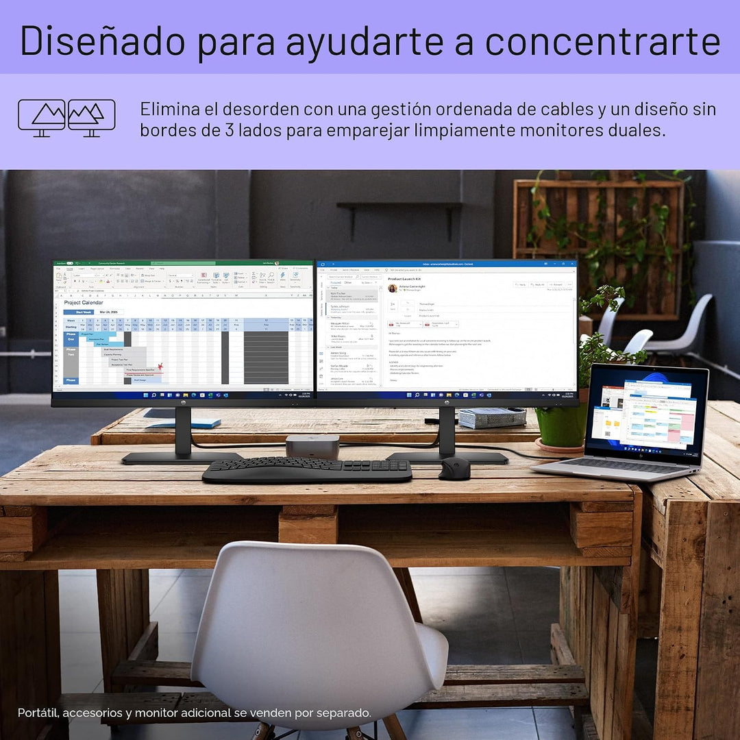 Monitor HP Serie 3 de 27 pulgadas FHD, pantalla Full HD (1920 x 108...