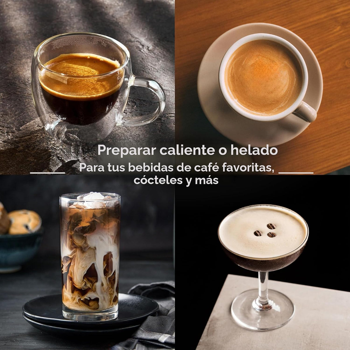 De'Longhi Rivelia - Máquina automática de café expreso, espumador de leche