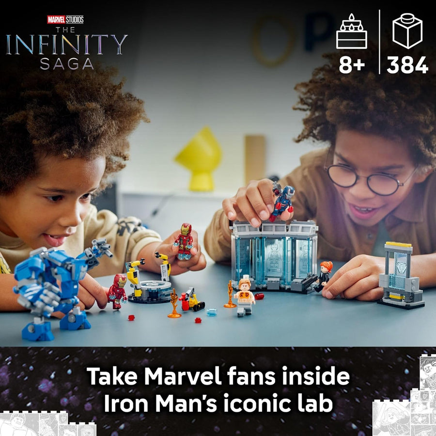 LEGO Marvel Iron Mans Laboratory Hall of Armor - Juguete