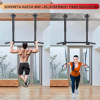 Barra de dominadas montada en viga, barra de barbilla montada en la pared de 800 libras, barra de dominadas de altura ajustable para garaje, sótano, patio trasero, viga y montaje en viga, fácil