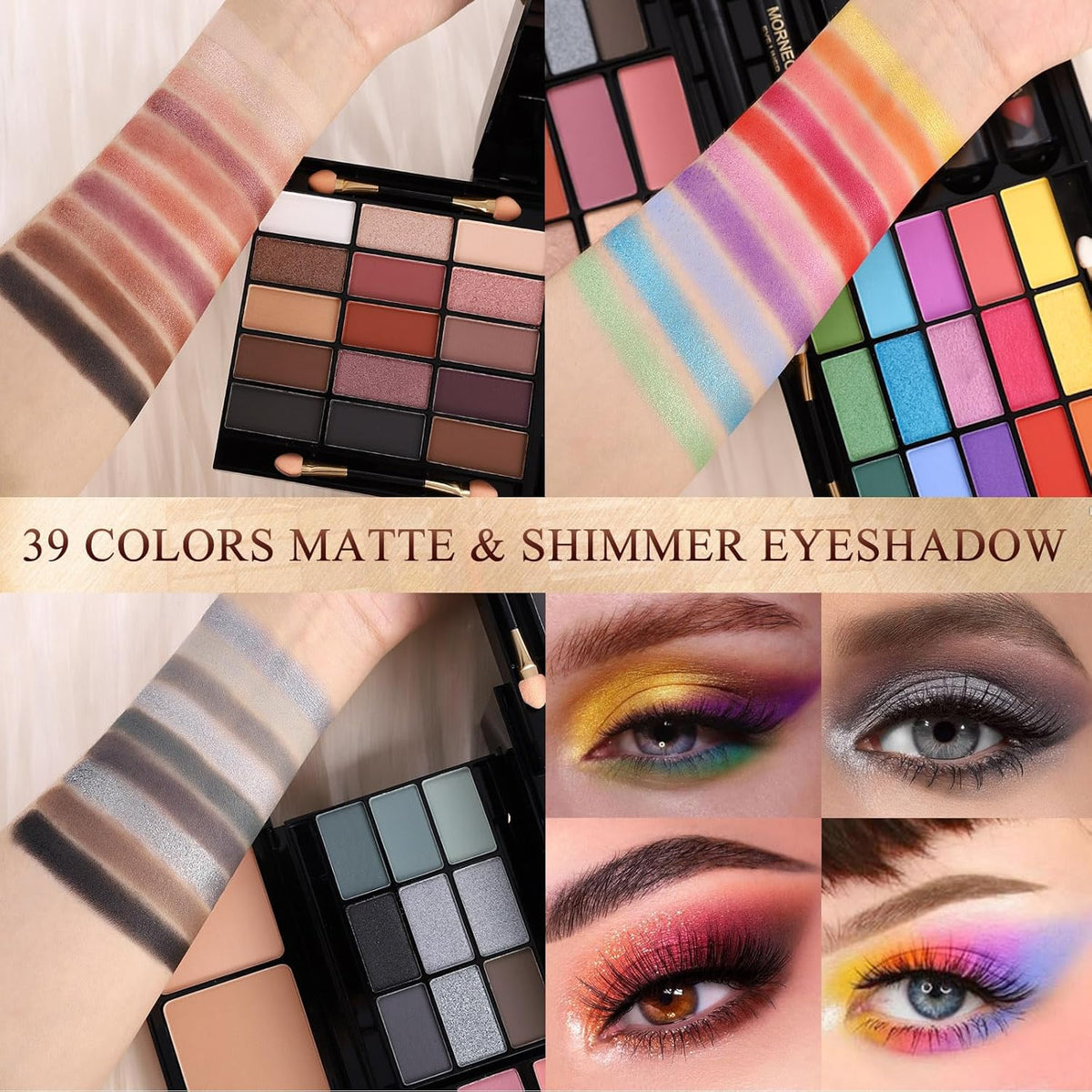 Kit de maquillaje profesional para mujeres y niñas, kit completo co...