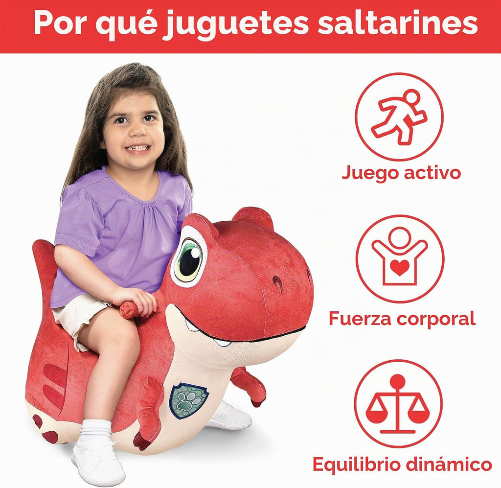 Paw Patrol Bouncy Pals x The Dino Movie - Juguete de dinosaurio para niños