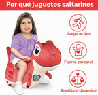 Bouncy Pals Paw Patrol x The Dino Movie Juguete Saltador Dinosaurio para Niños - Rhubarb