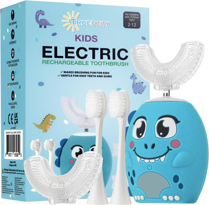 Trueocity Cepillo de Dientes Eléctrico Automático en Forma de U par...
