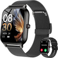 Reloj inteligente para mujeres y hombres, reloj inteligente para mujer de 1.96 pulgadas para responder/hacer llamadas, presión arterial, recursos humanos, monitor de sueño, más de 100 modos deportivos