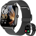 Reloj inteligente para mujeres y hombres, reloj inteligente para mujer de 1.96 pulgadas para responder/hacer llamadas, presión arterial, recursos humanos, monitor de sueño, más de 100 modos deportivos