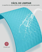 HAPBEAR Tapete de yoga extra grande de 2.835 x 1.890 x 0.236 in (1/4 pulgadas), antideslizante, duradero, grueso y ancho para entrenamientos en casa, yoga, pilates, estiramientos y entrenamientos cardiovasculares