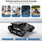 Kit de chasis de tanque robótico metálico con motor DC para Arduino Raspberry Pi DIY