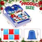 Gemscream Juego de lanzamiento de bolsas de frijoles navideños 6 bolsas
